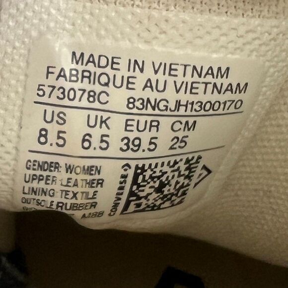 Converse Chuck Taylor All Star Move Platform Authentic Glam Black Shoe Size 8.5 - Picture 11 of 12